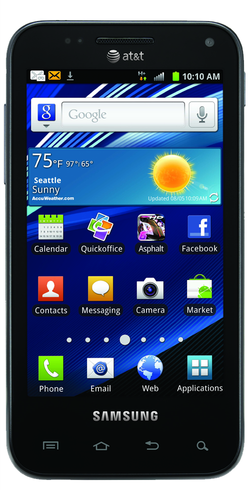 Samsung Galaxy S Relay 4G Black PNG Image