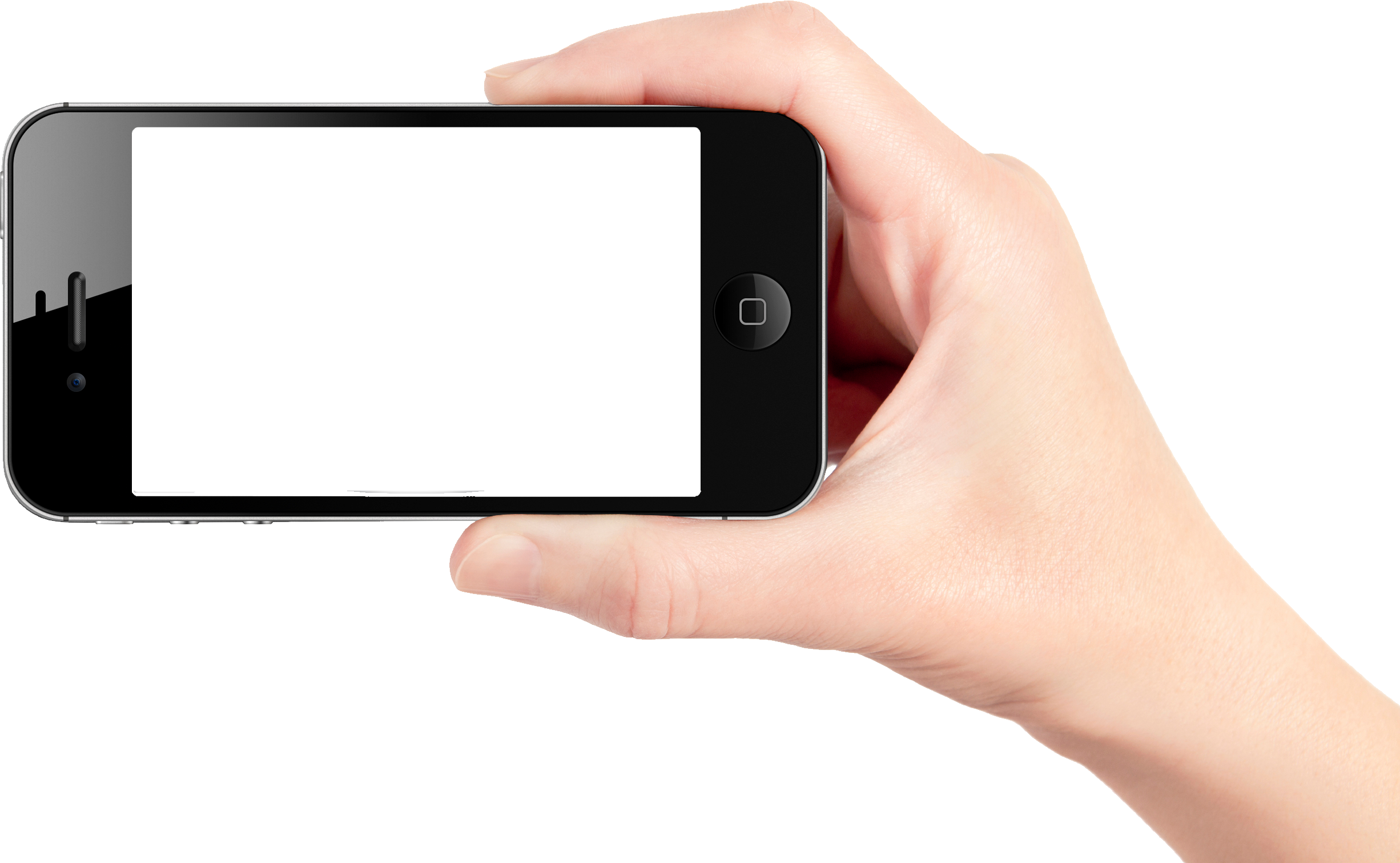 Mobile Phone With Touch PNG Image