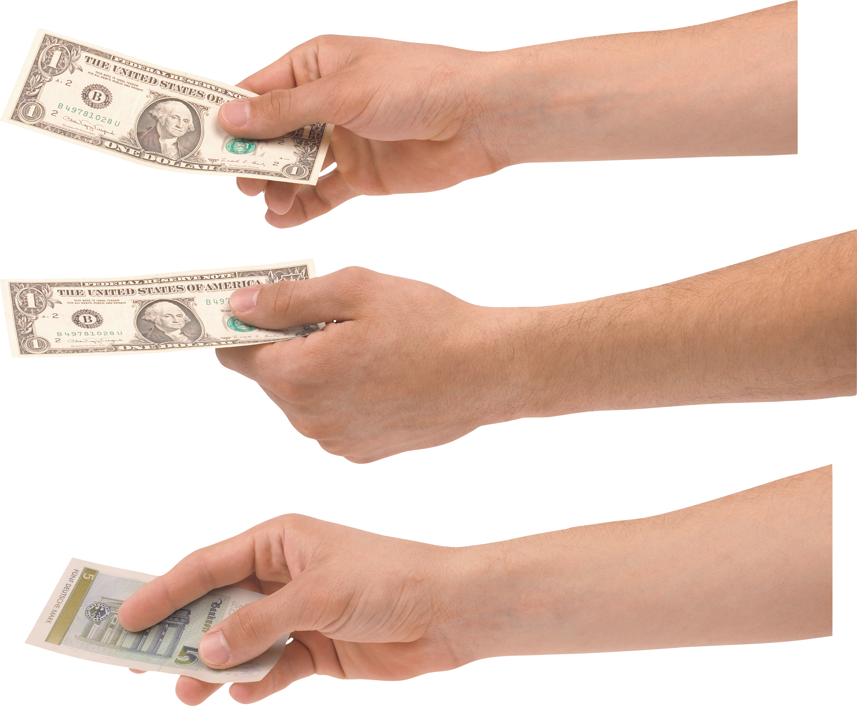 Money's  On Hand PNG Image
