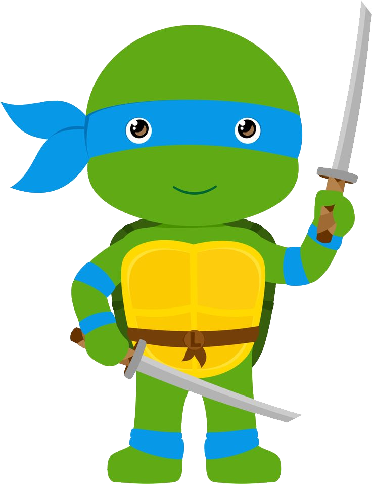 Ninja Tutle Leonardo PNG Image