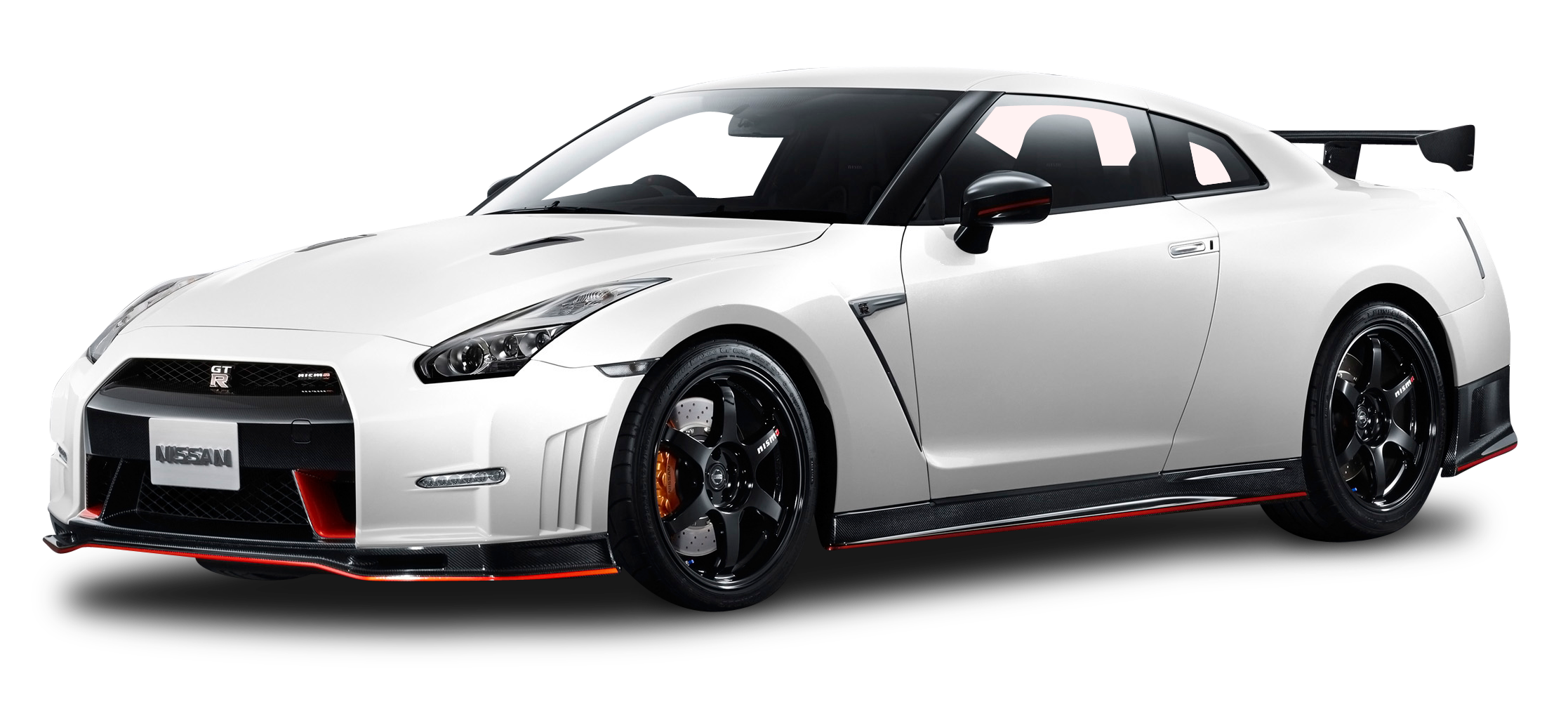 Download Nissan GT R NISMO White Car PNG Image for Free