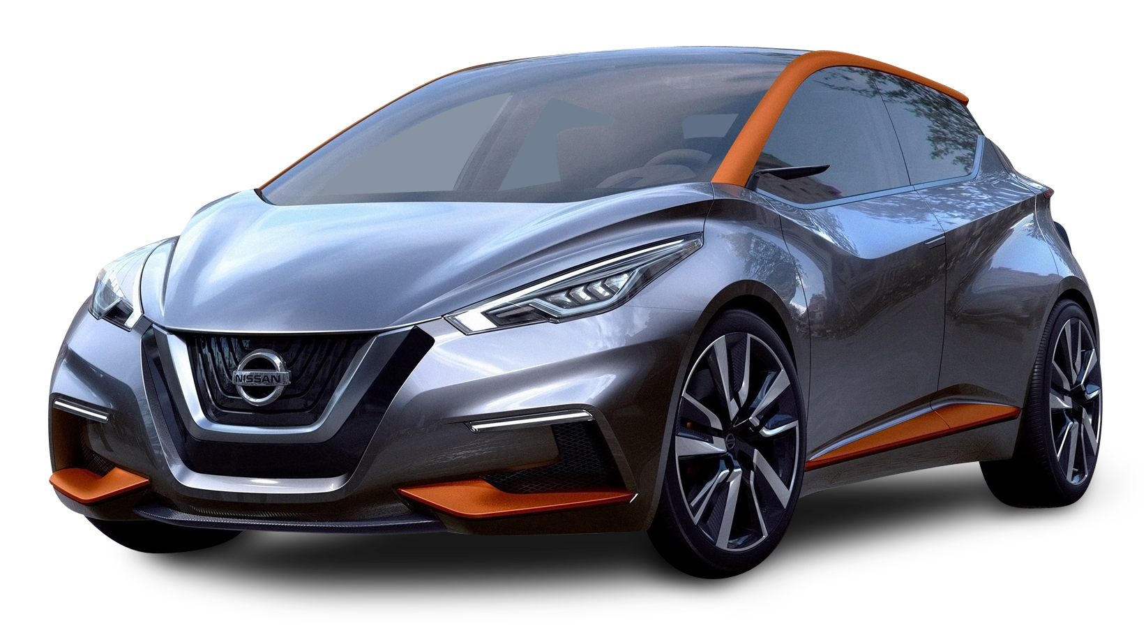 Nissan Sway Gray Car PNG Image