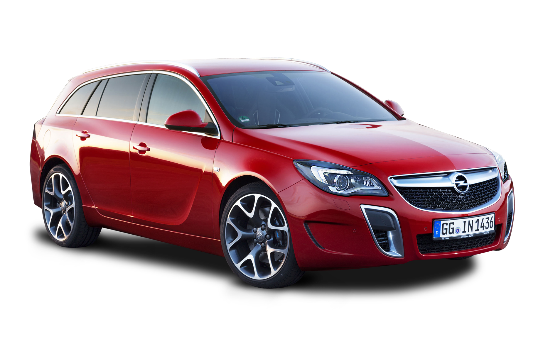 Opel Insignia OPC Red Car PNG Image