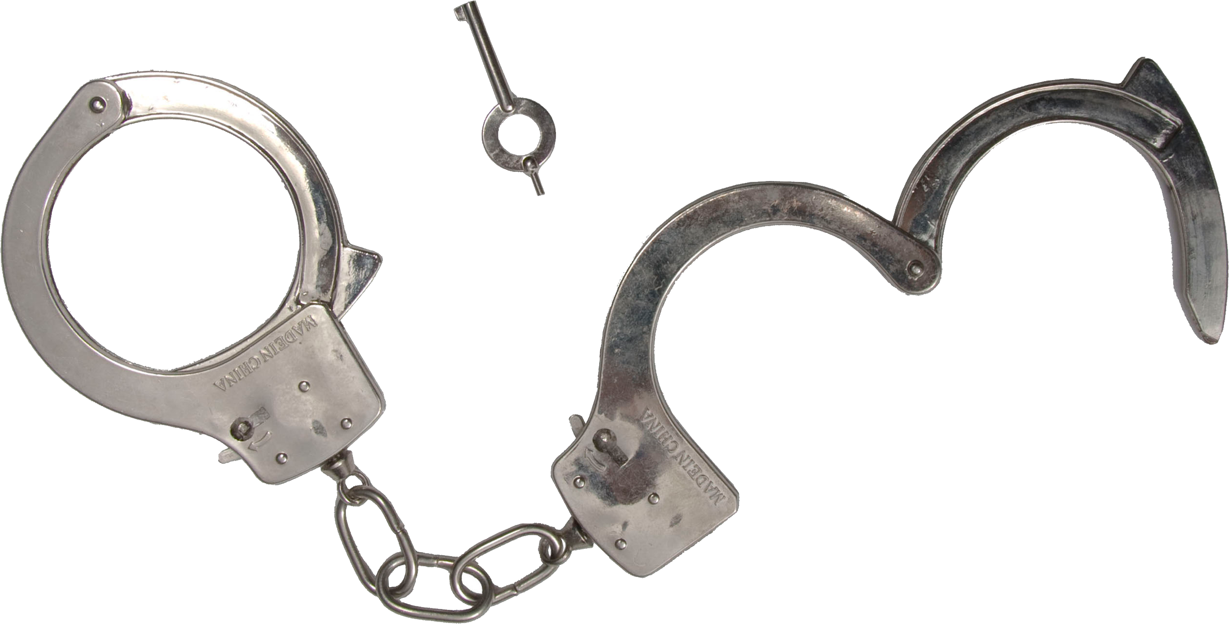 Opened Hand Cuffs Classic PNG Image