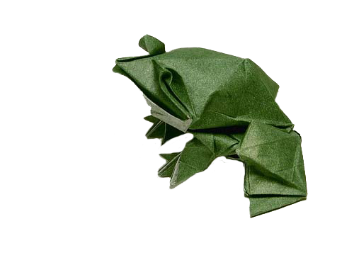 Origami Frog PNG Image