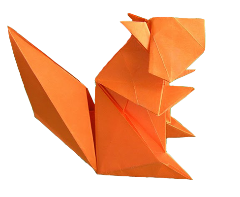 Origami Squirrel PNG Image