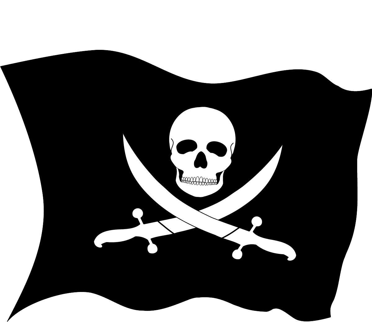 Download Pirate Flag PNG Image for Free