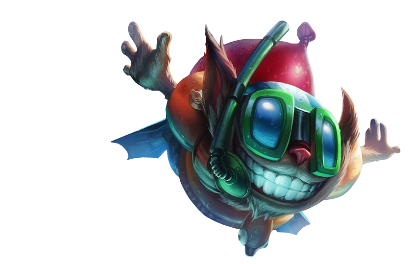 Pool Party Ziggs Skin PNG Image