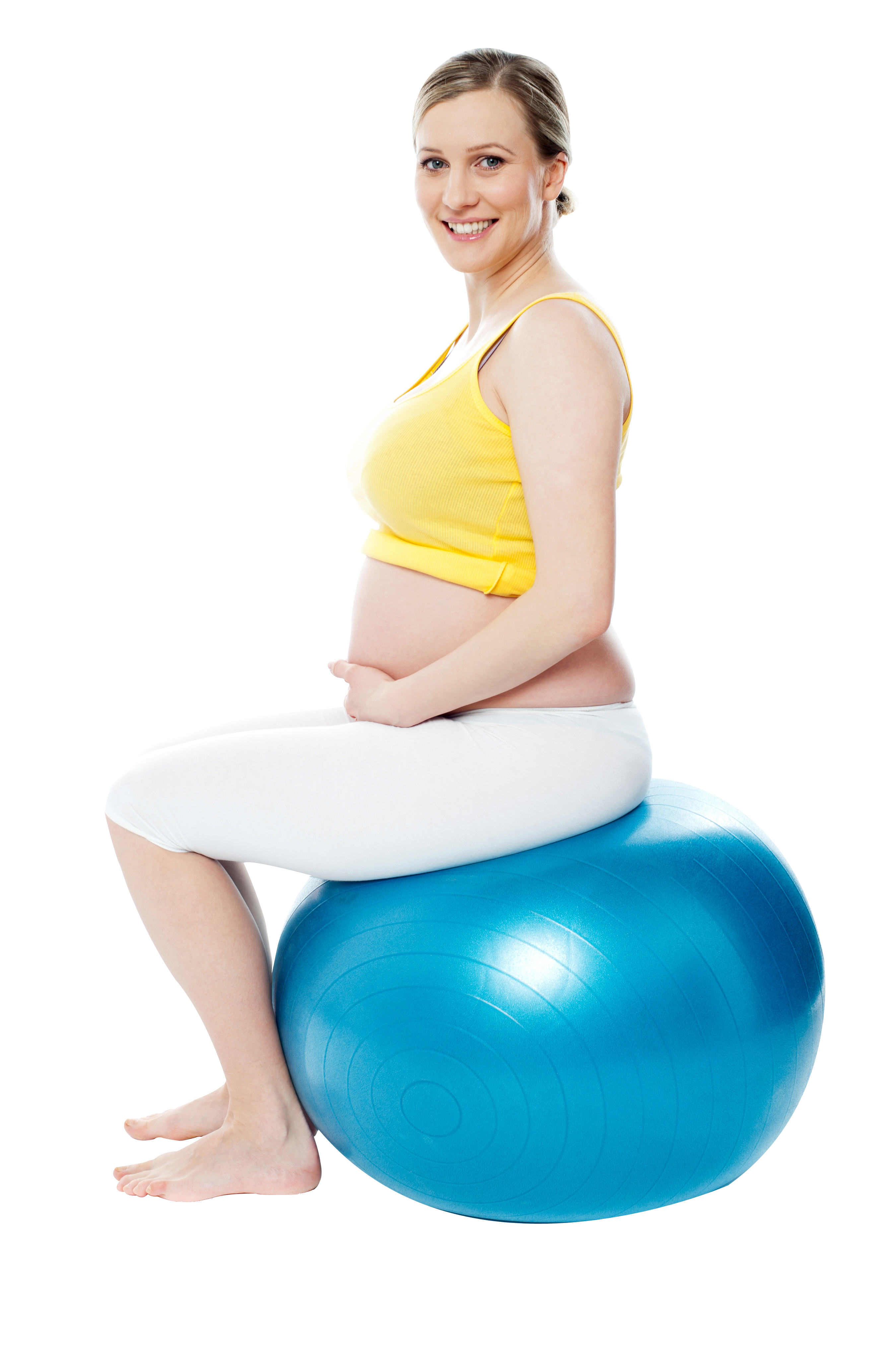 Pregnant Woman Exercise PNG Image