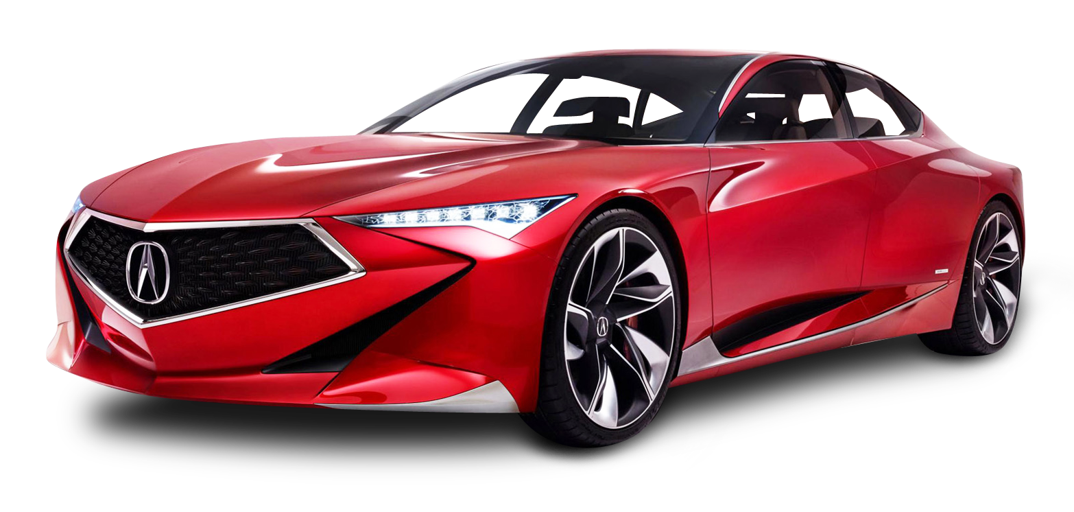 Red Acura Precision Car PNG Image