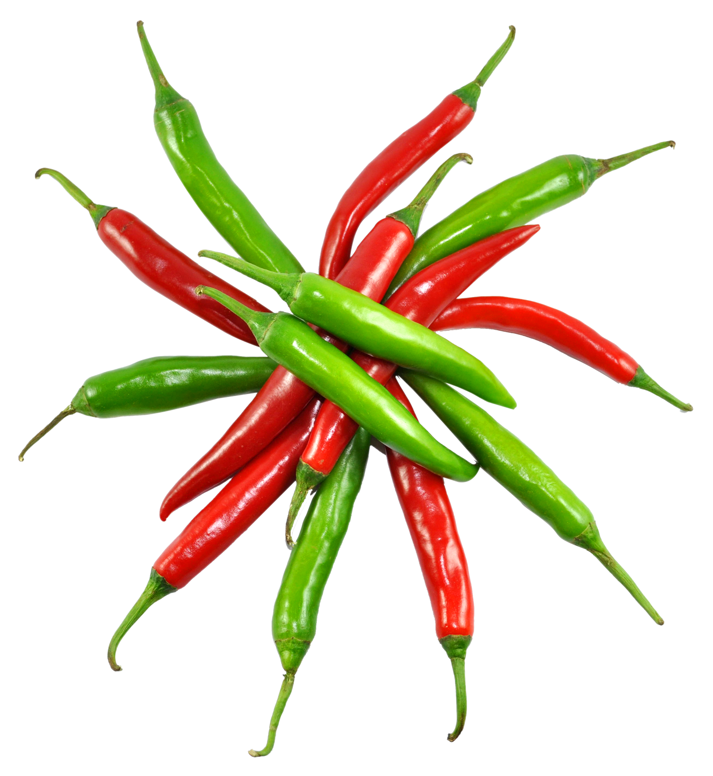 Red and Green Chilli PNG Image