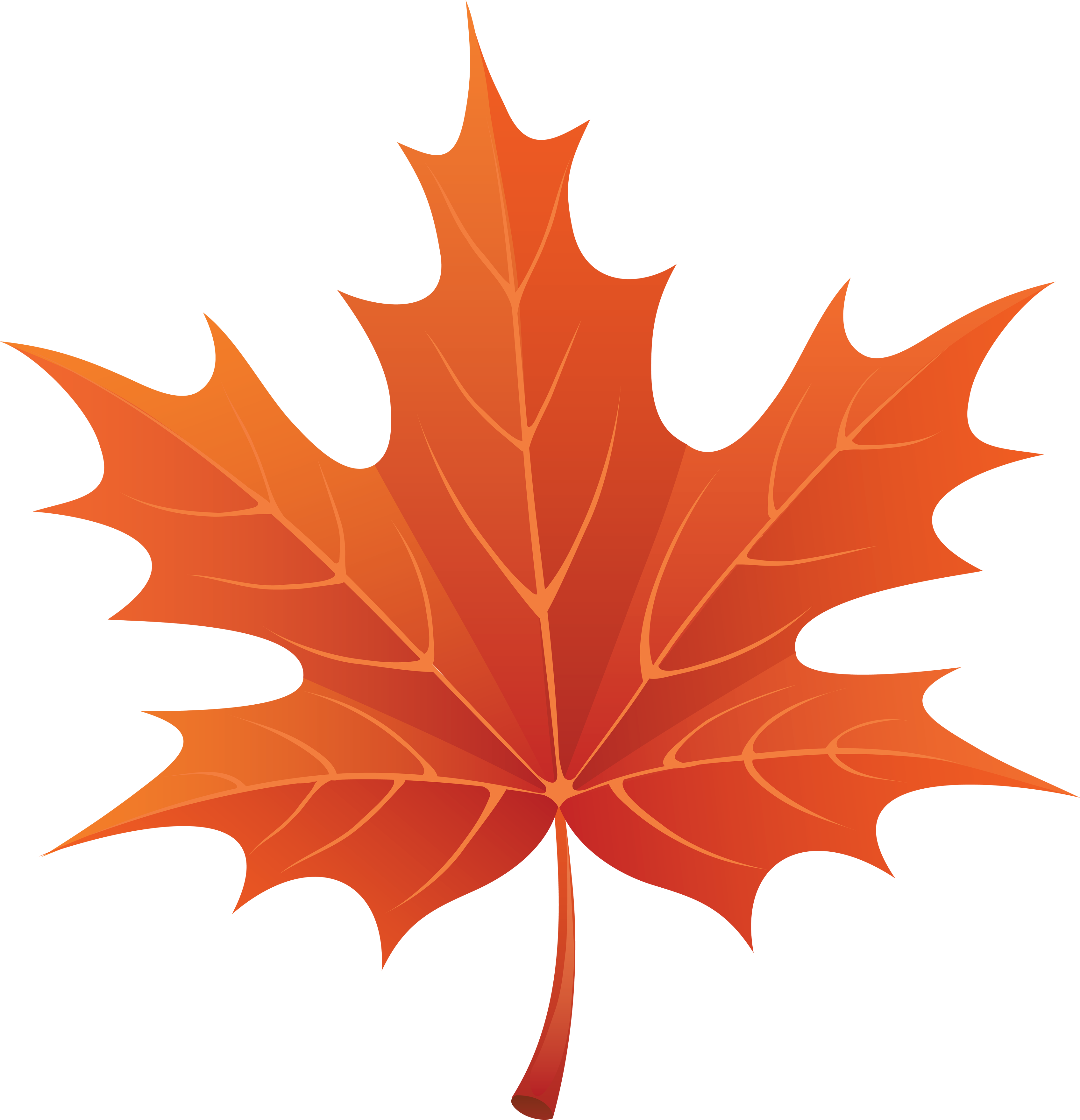 Red Autumn Leaf ClipArt