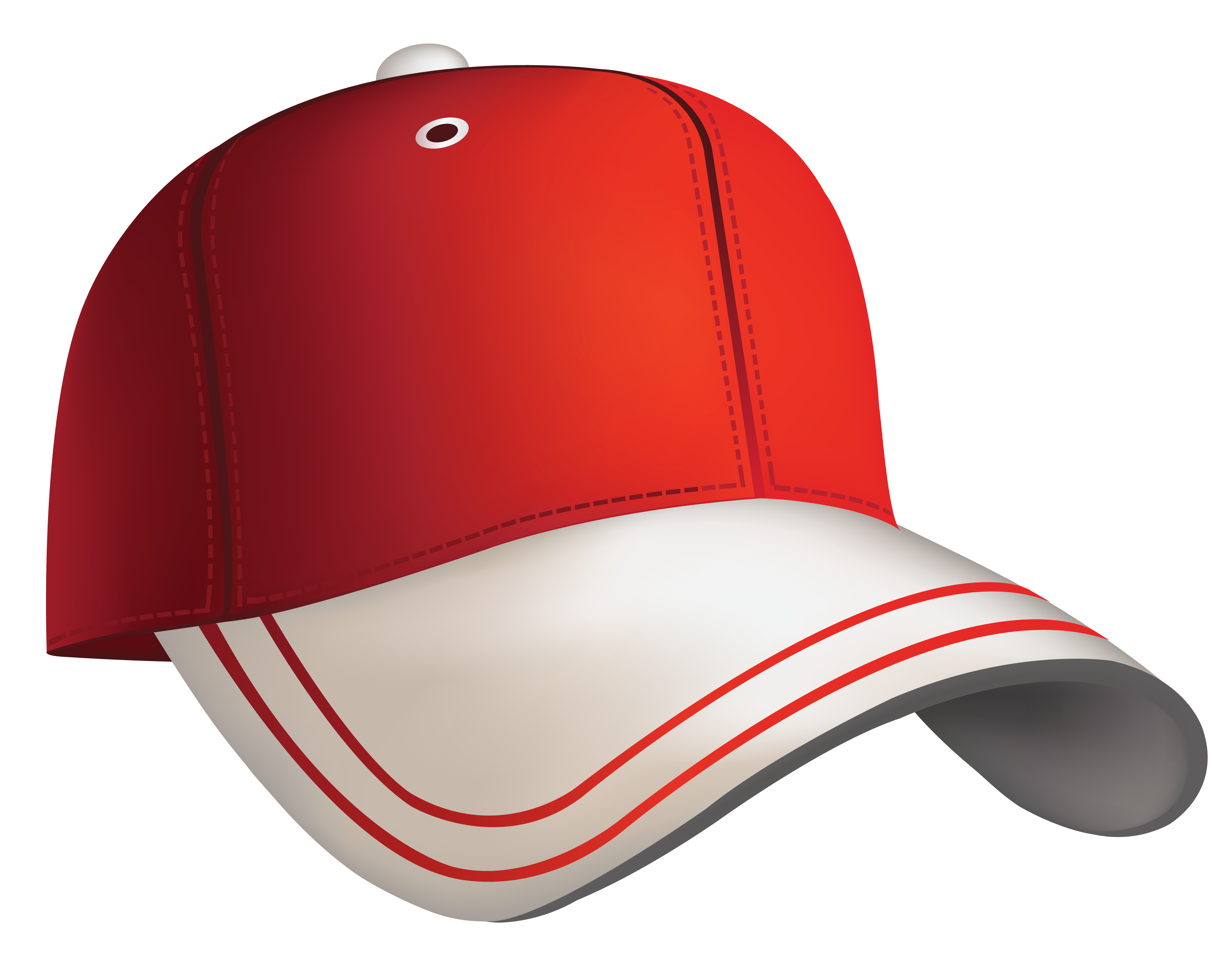 Red Baseball Cap Clipart PNG Image