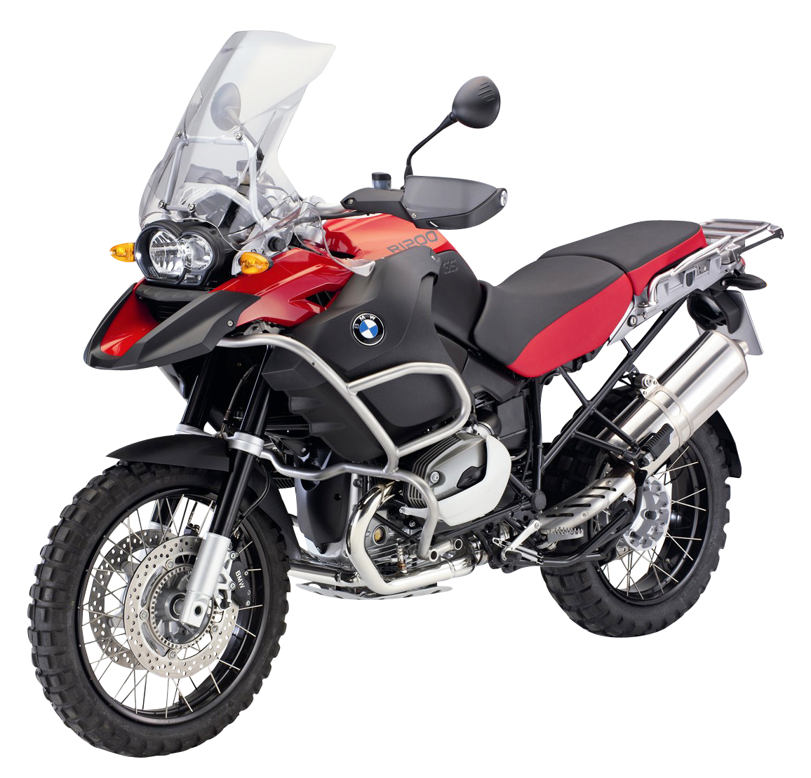 Red BMW R1200GS PNG Image