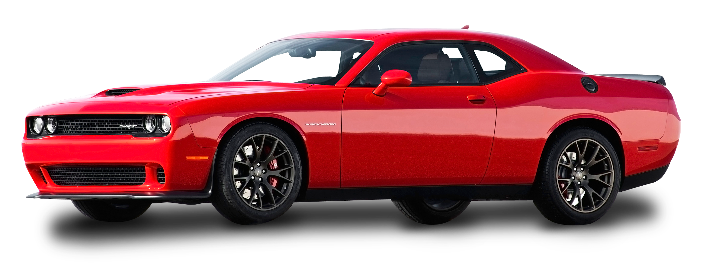 Red Dodge Challenger Car PNG Image