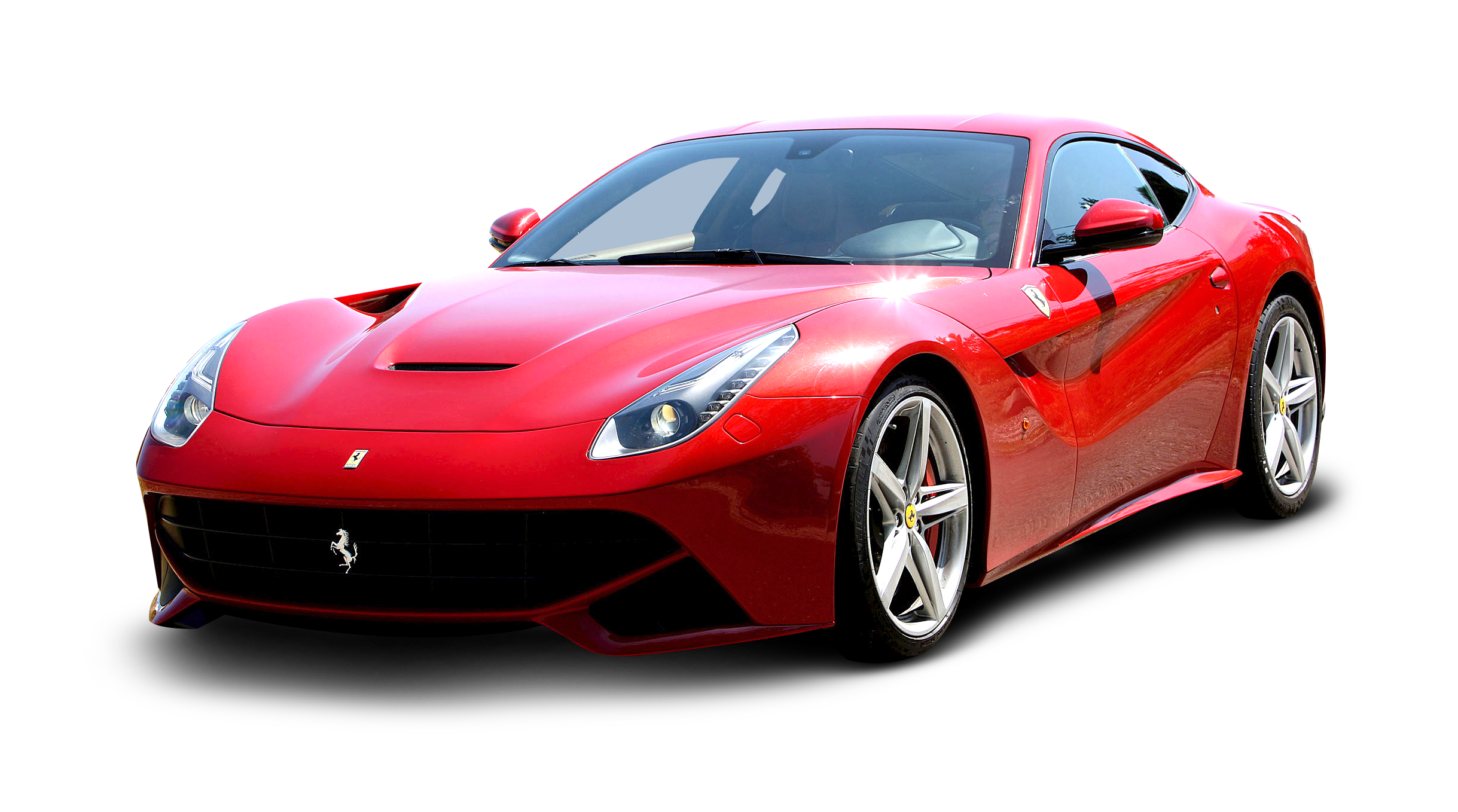 Red Ferrari F12 Berlinetta Car PNG Image