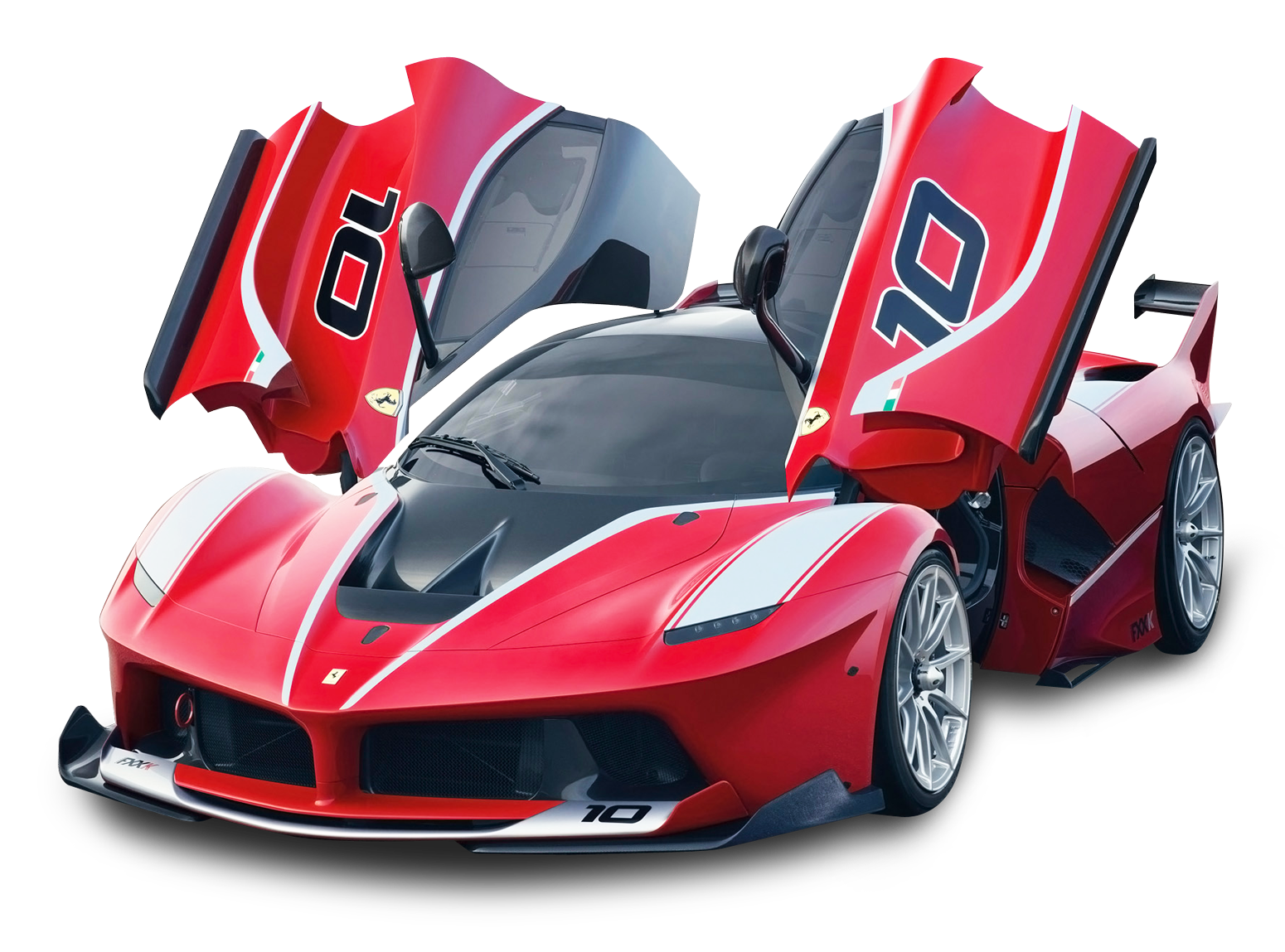 Red Ferrari FXX K Car PNG Image
