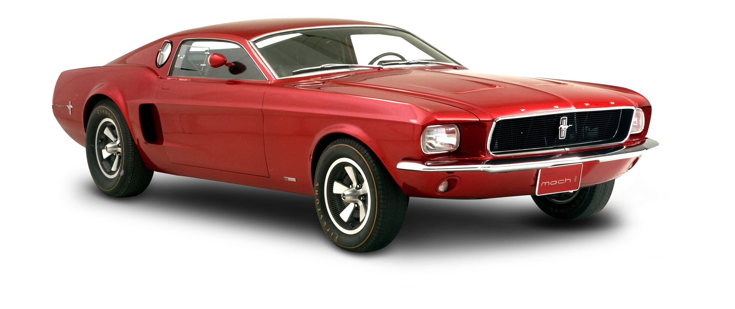 Red Ford Mustang Mach Car