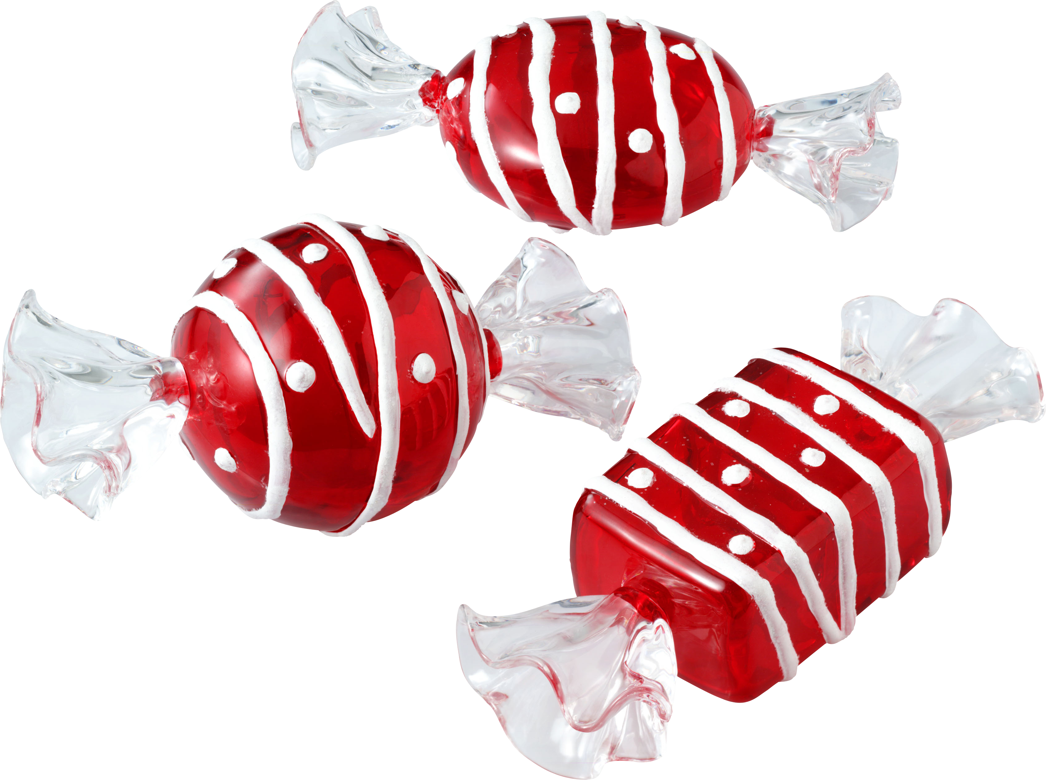Red glass Bonbons PNG Image