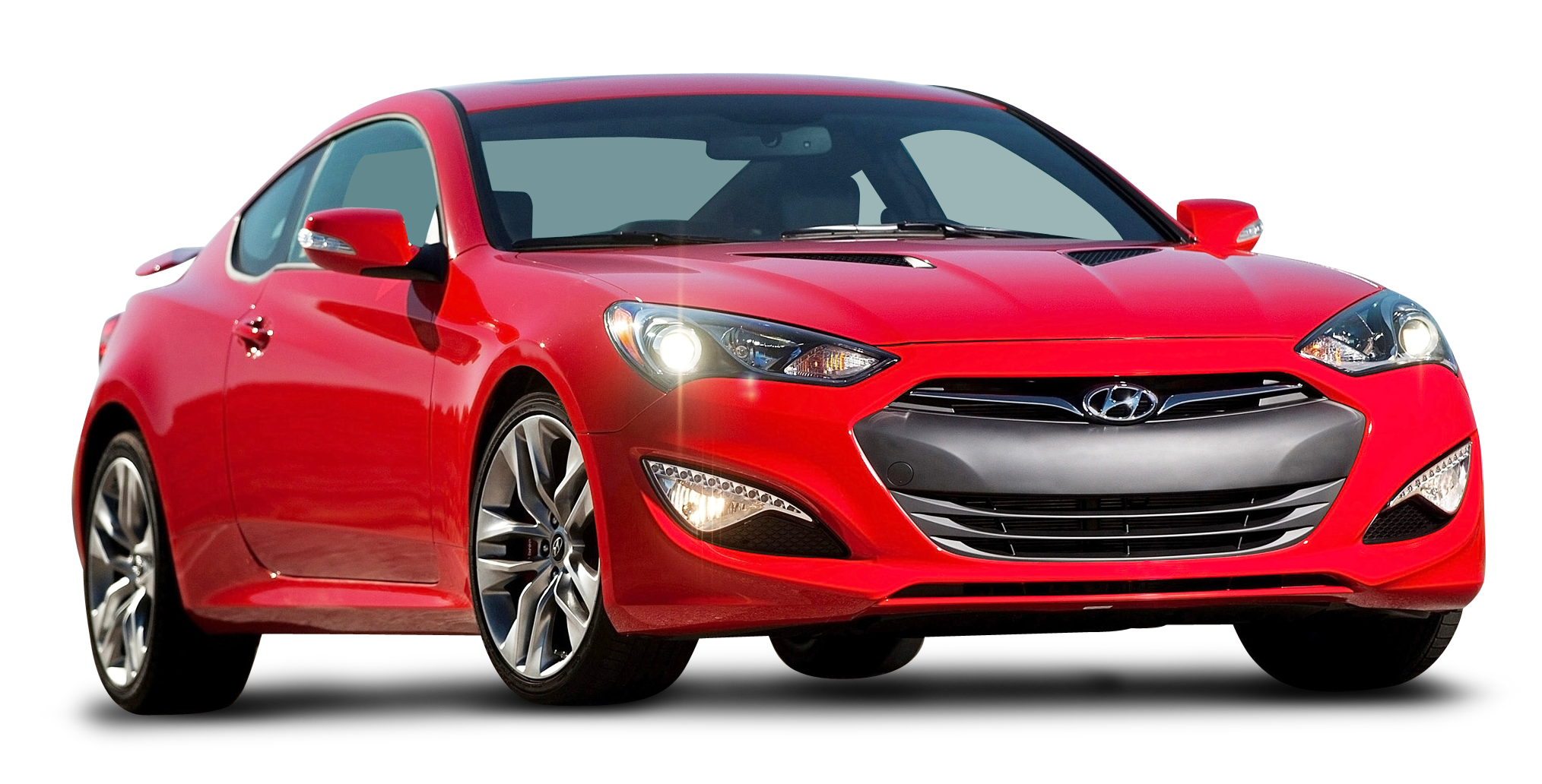 Red Hyundai Genesis Car PNG Image