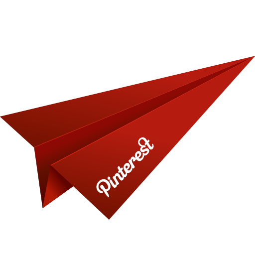 Red Paper Plane PNG Image