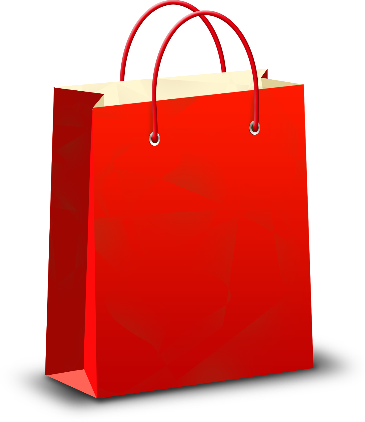 red shopping bag