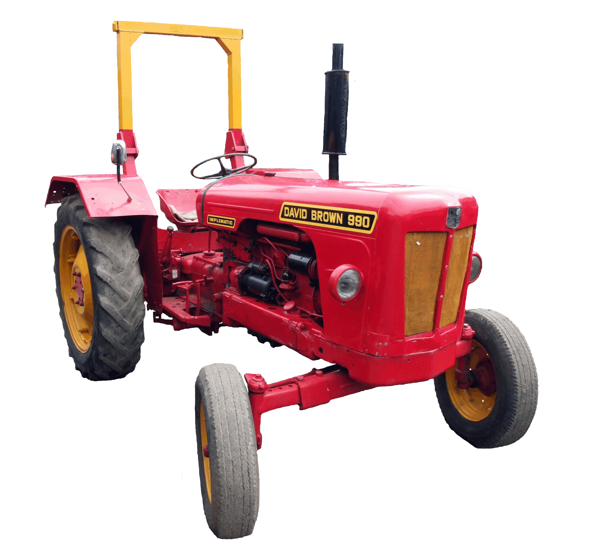 Red Tractor PNG Image