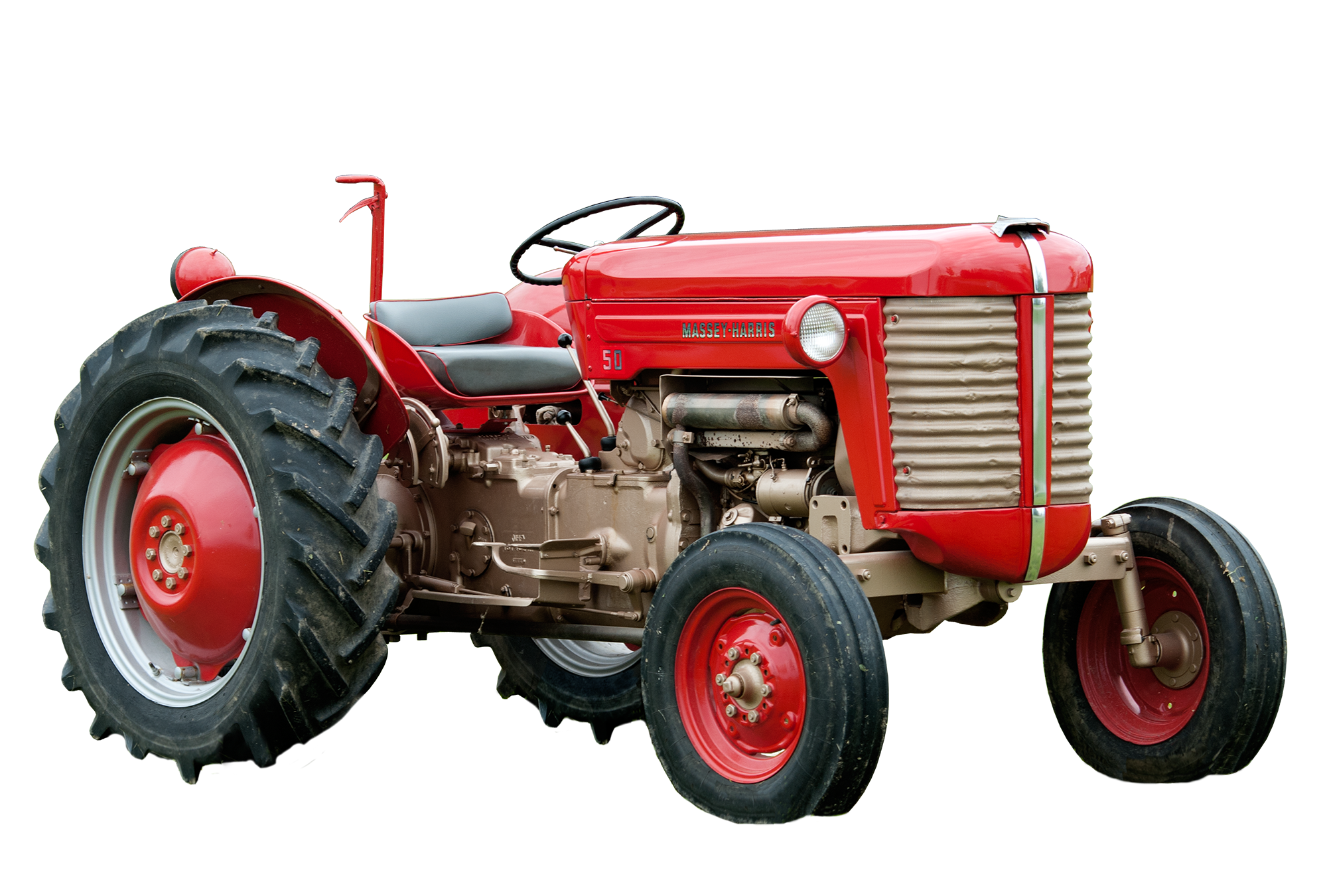 Red Tractor PNG Image