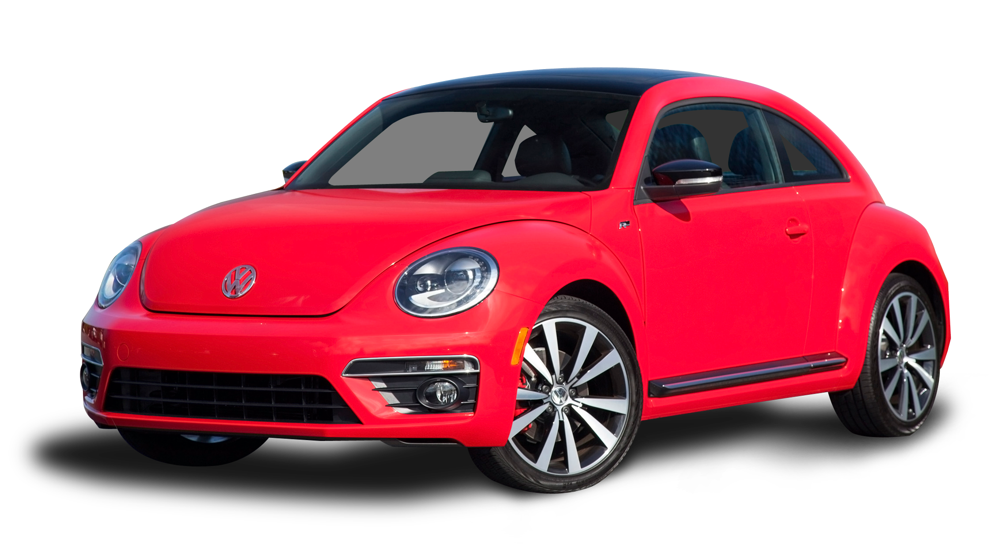 Red Volkswagen Beetle Car PNG Image