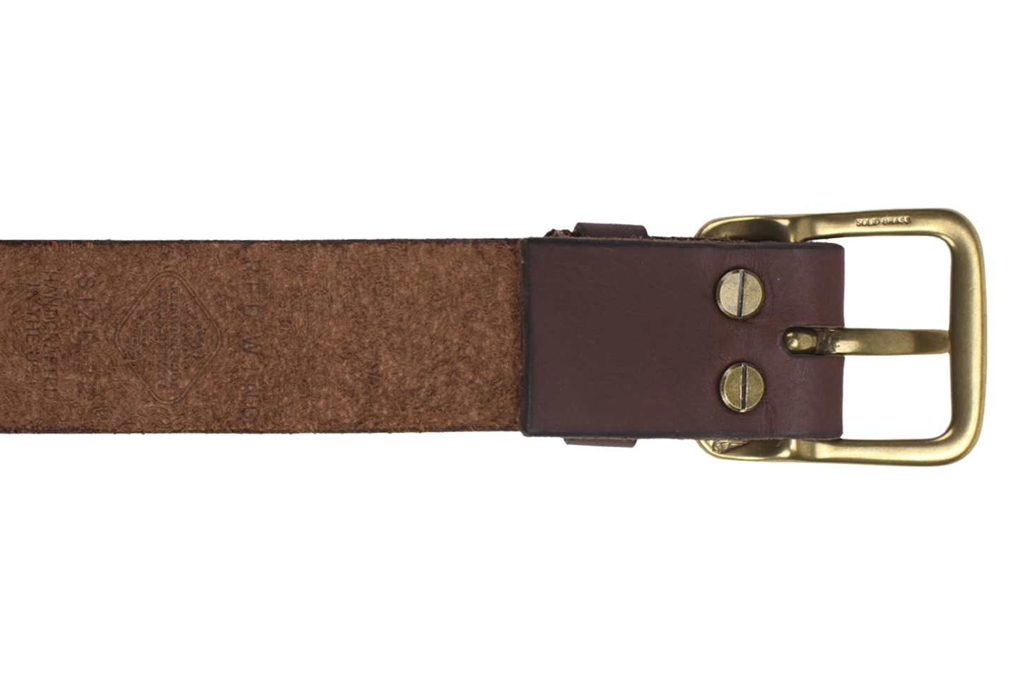 Red Wing Amber Pioneer Leather Belt PNG Image