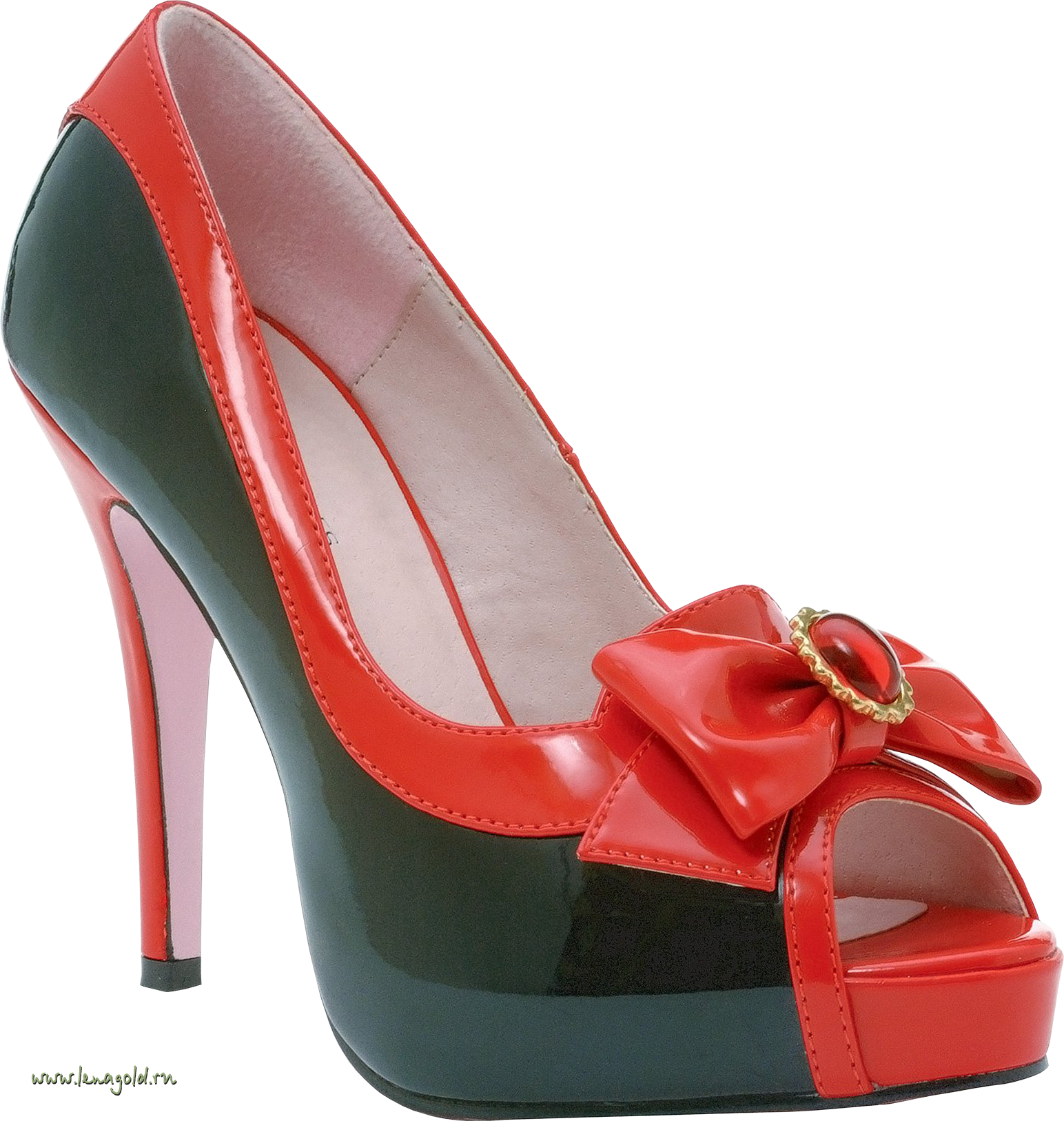 Red Women Shoe PNG Image