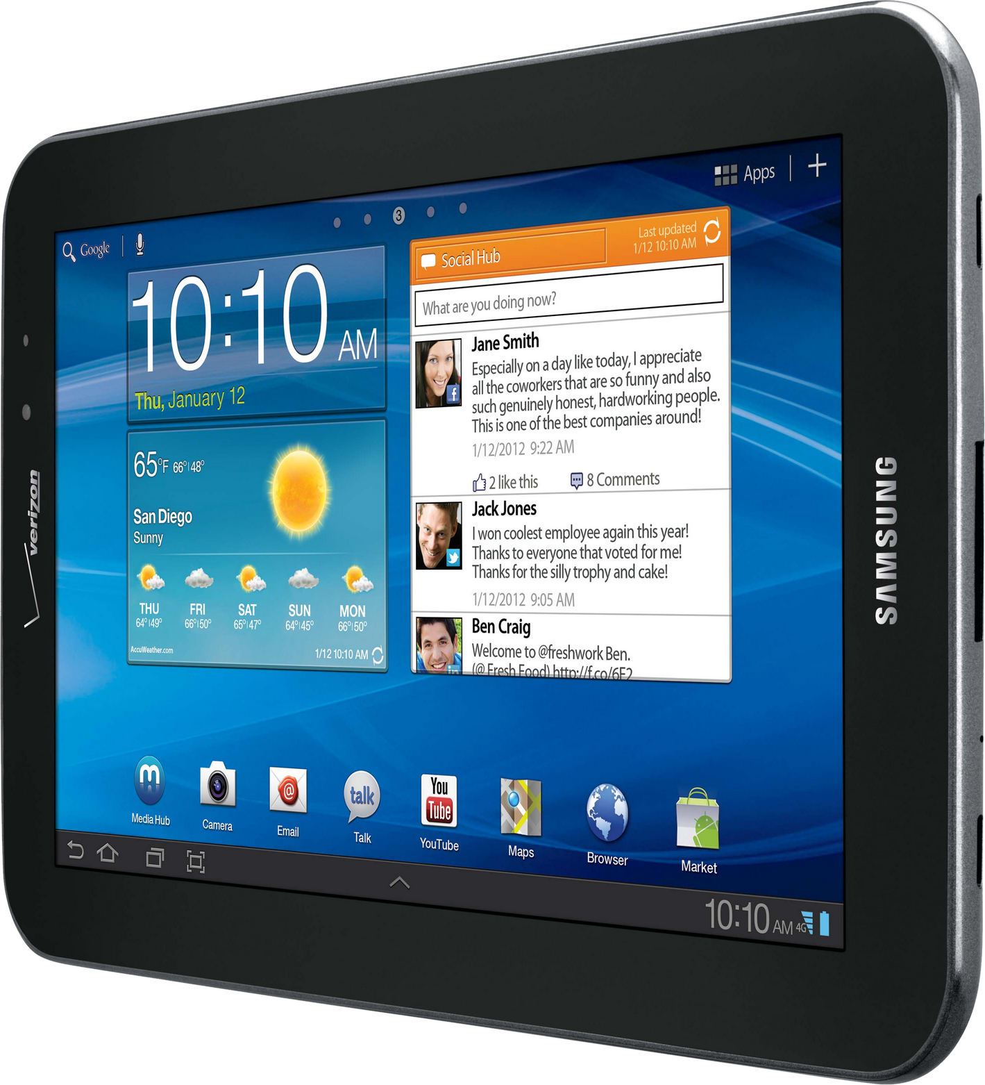 Samsung  Android Tablet PNG Image