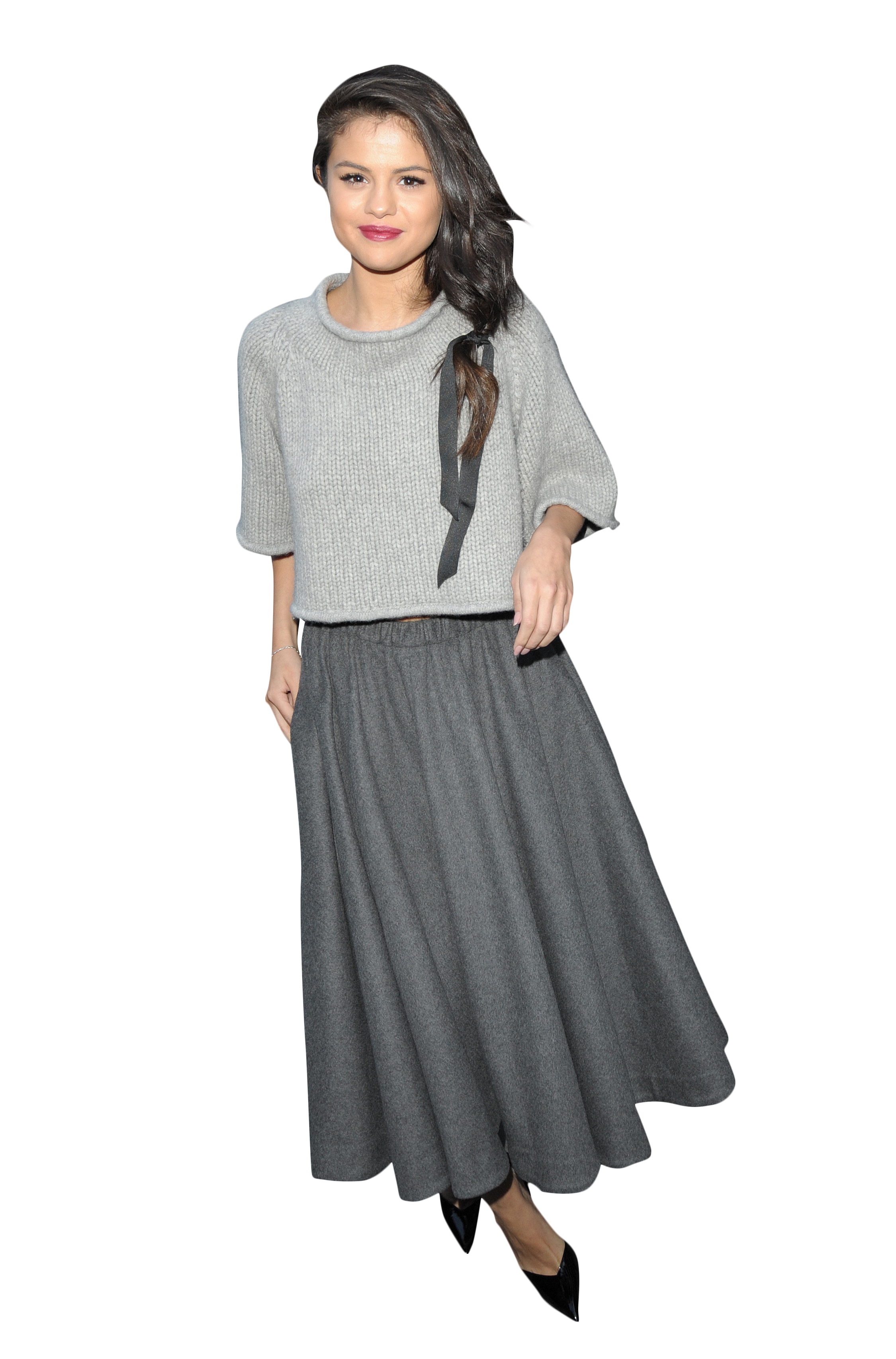 Selena Gomez Grey Dress
