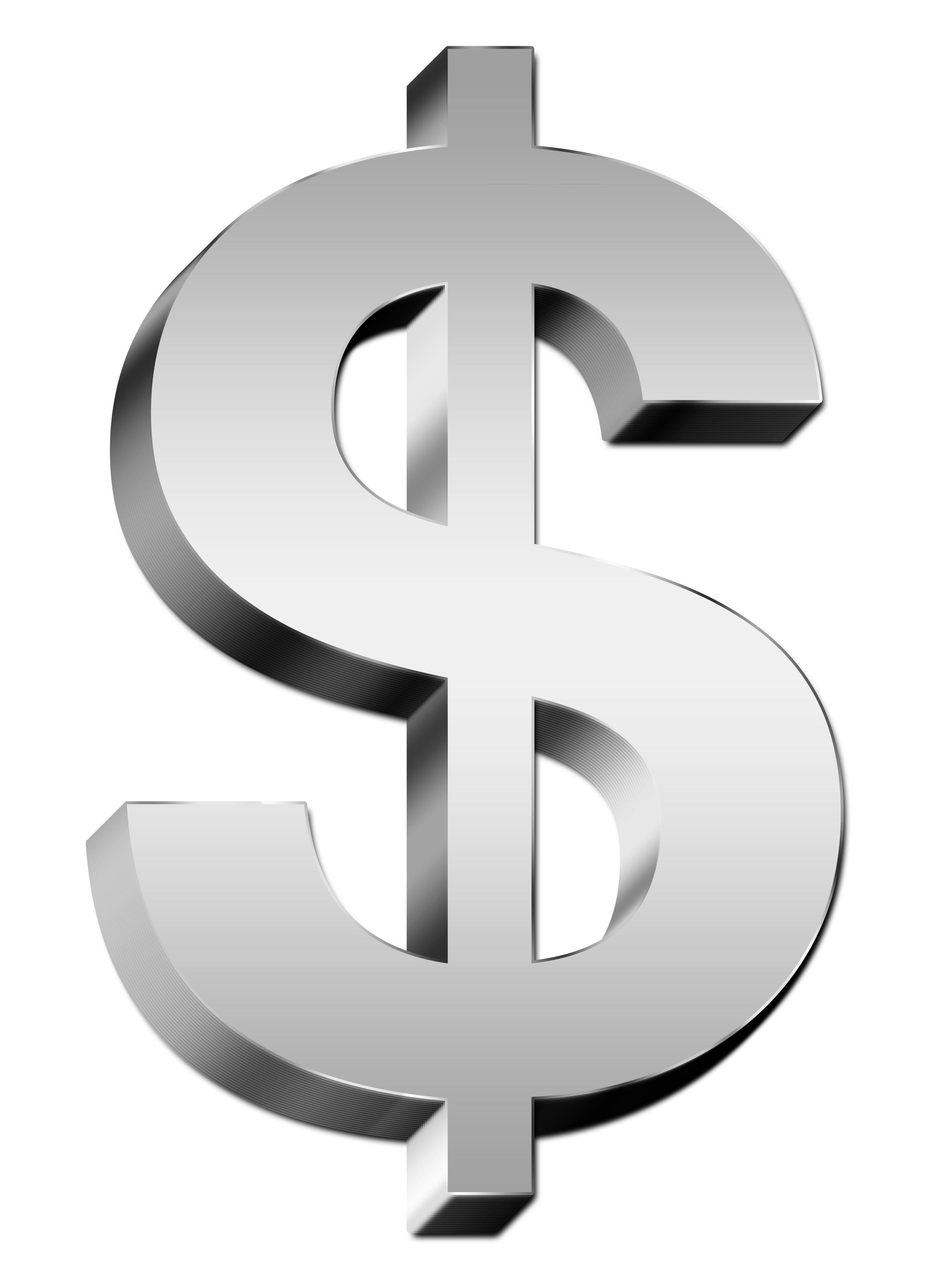 Silver Dollar Sign PNG Image Free Download DWPNG