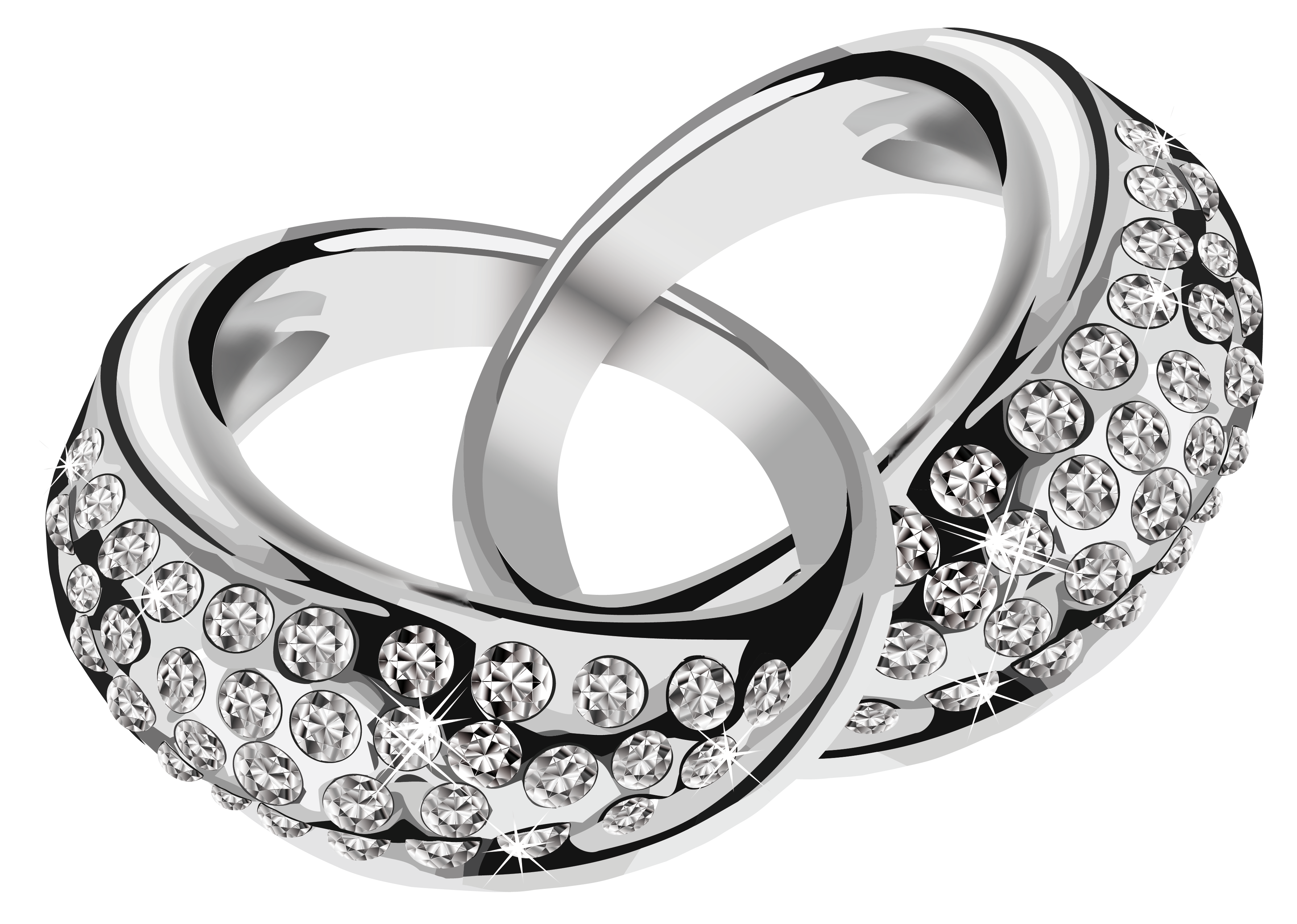Silver Rings PNG Image