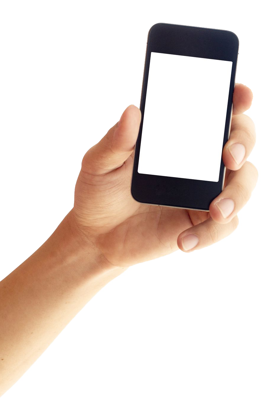 iPhone Smartphone in Hands PNG Image