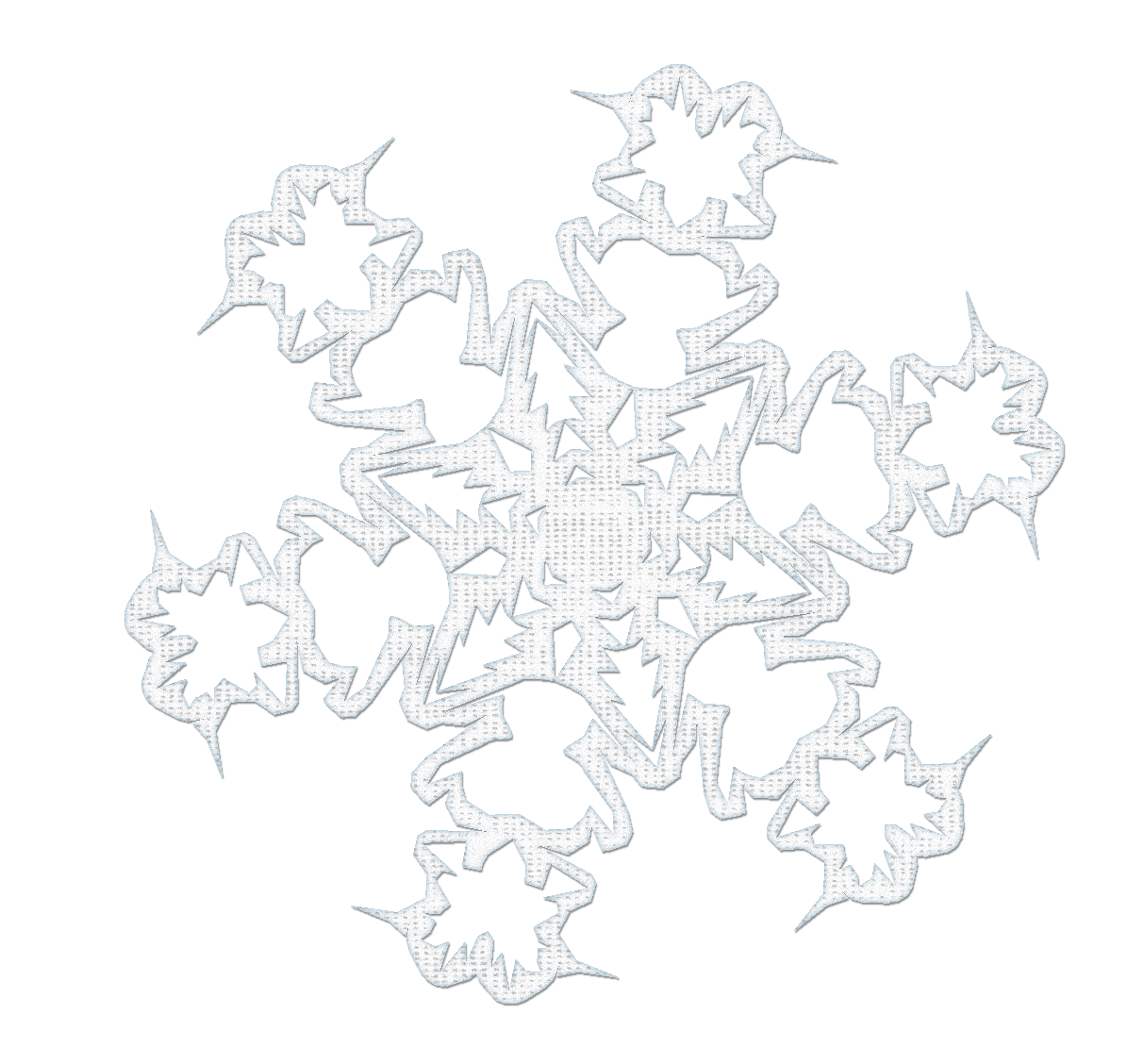 Snowy Winter Snowflake PNG Image