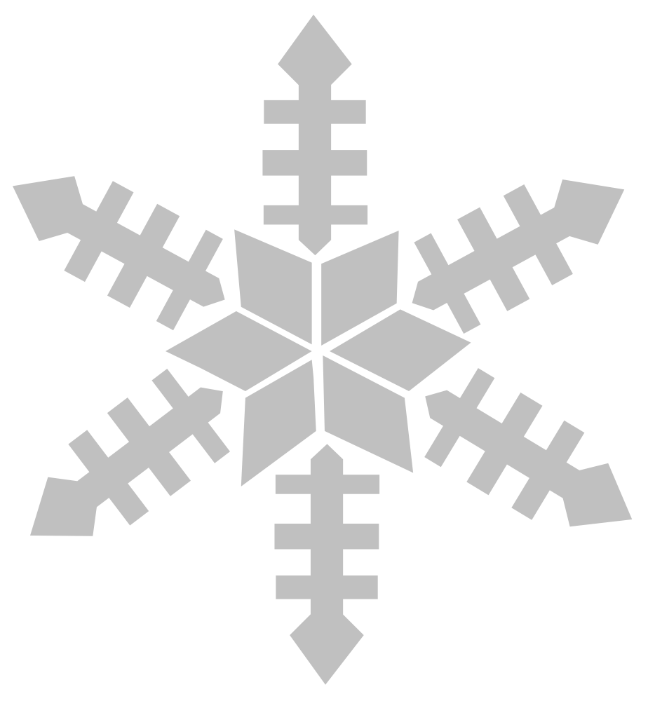 Silver Snowflake PNG Image