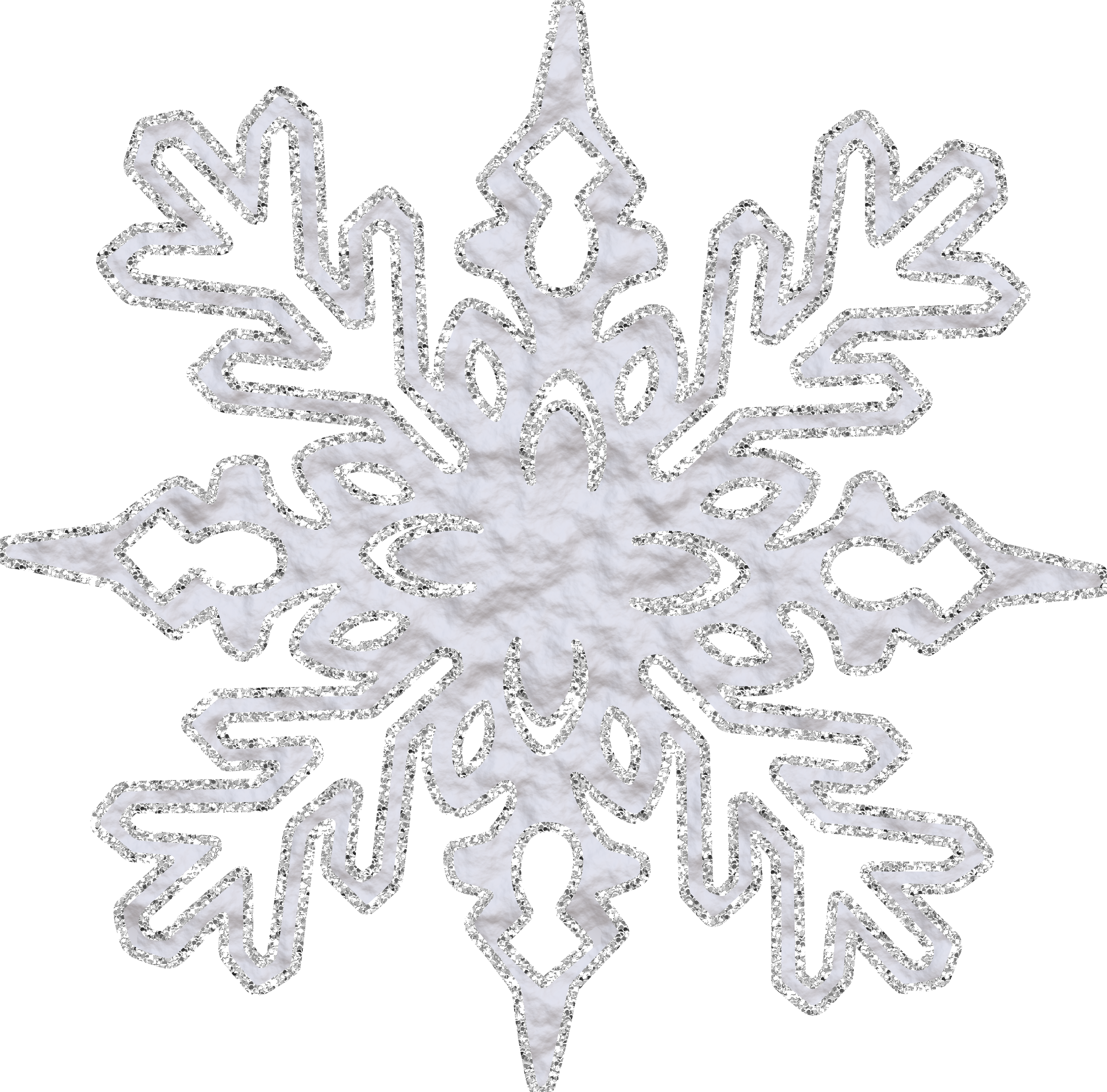 Glitter Snowflake PNG Image