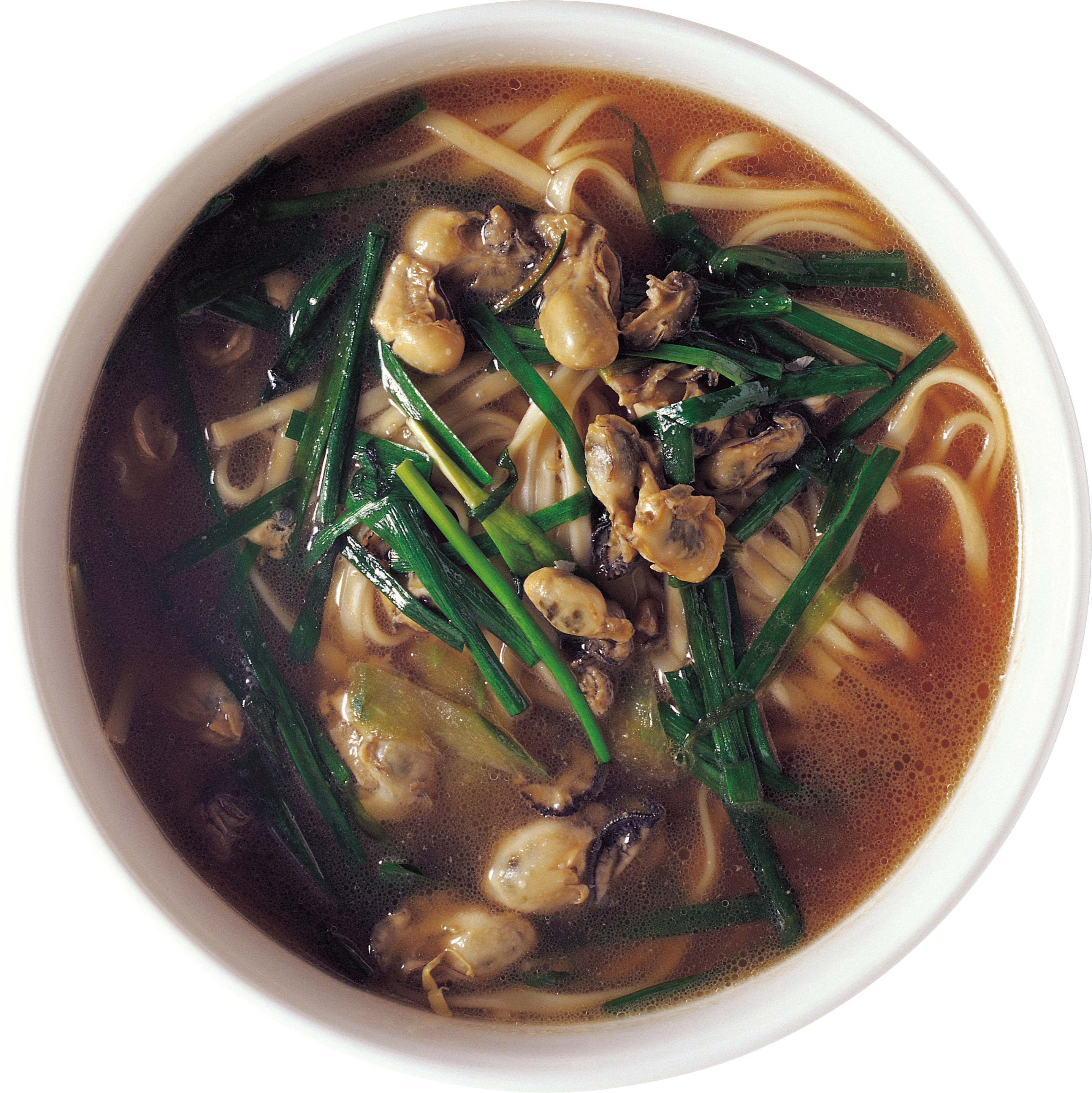 japanese Ramen Soup with noodles and mushrooms
