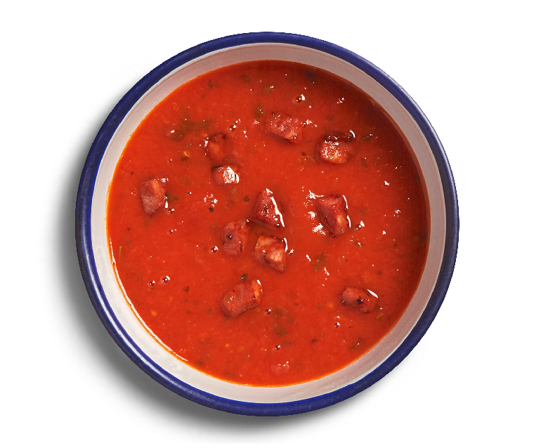 Tomato Soup with Flesh PNG Image