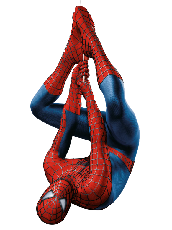 SpiderMan Hanging PNG Image.