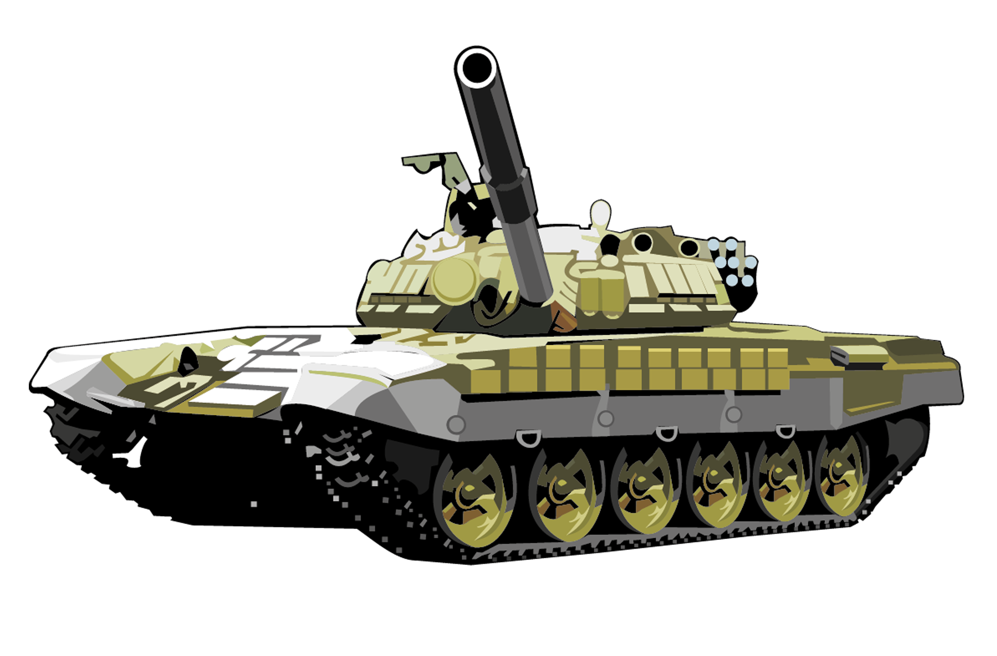 Stylized Tank PNG Image