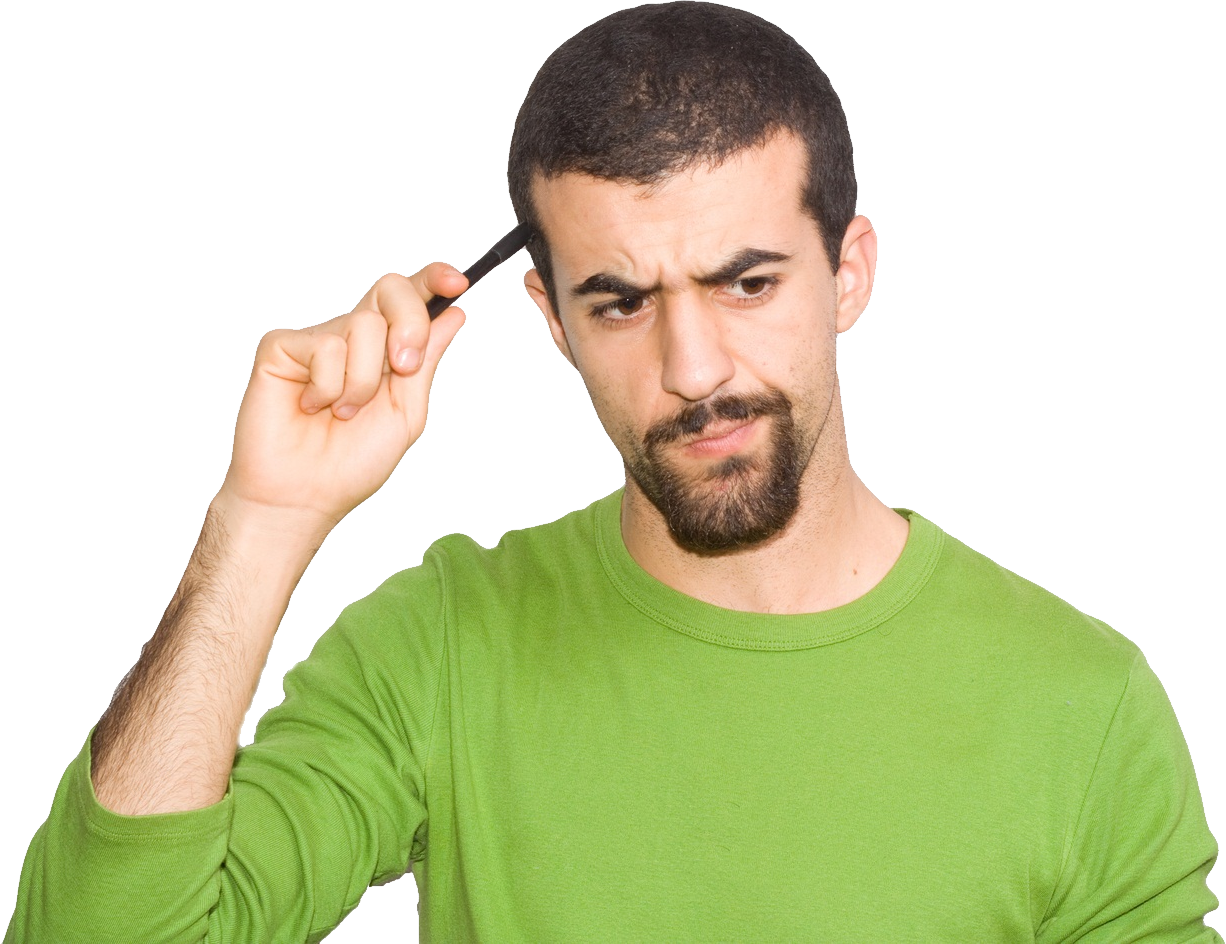 man thinking image png