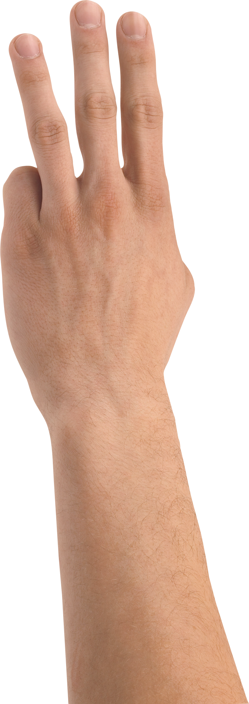 Three Finger Hand PNG Image