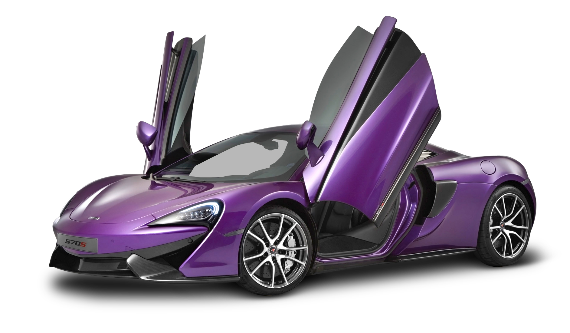 Violet McLaren 570s Car PNG Image