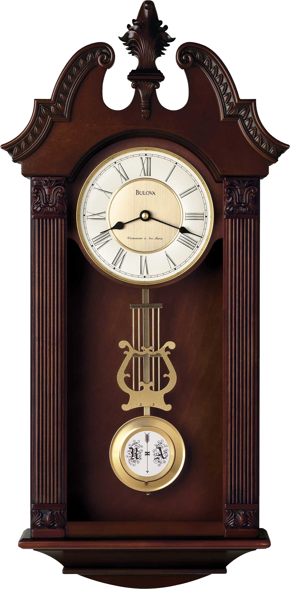 Wall Bell Clock PNG Image