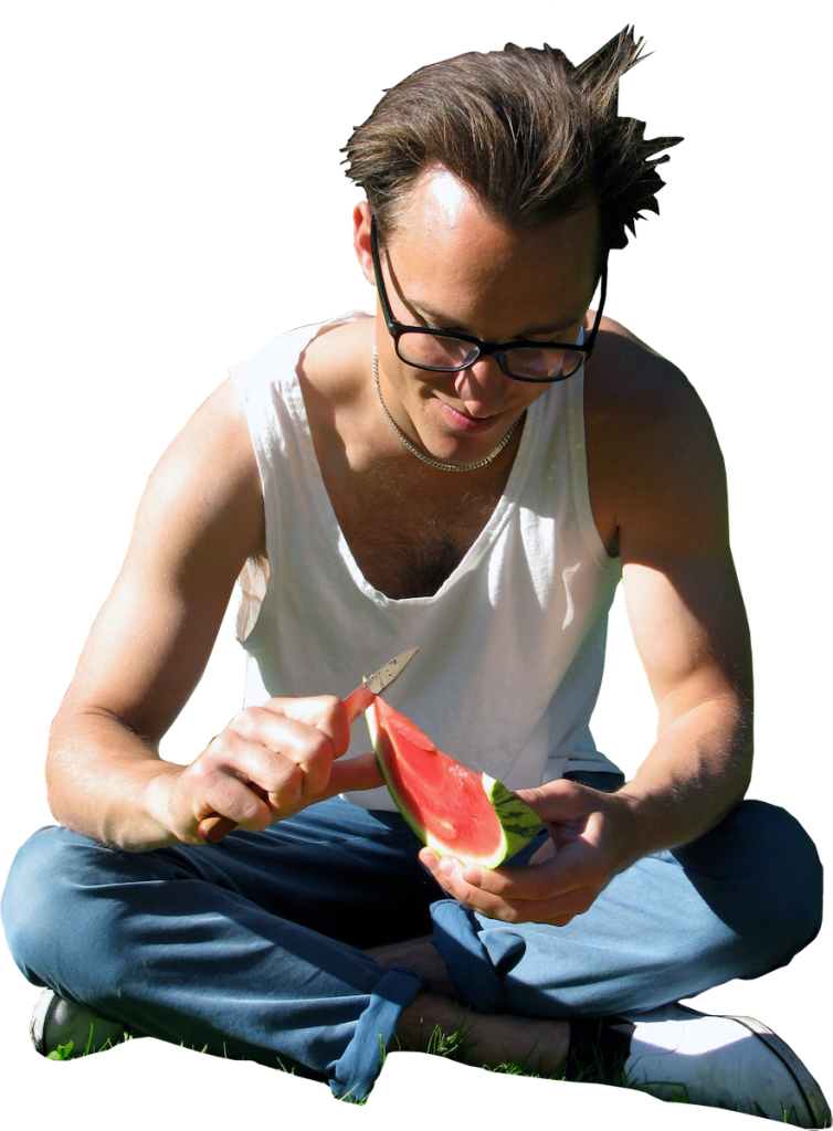 Watermelon Sitting PNG Image