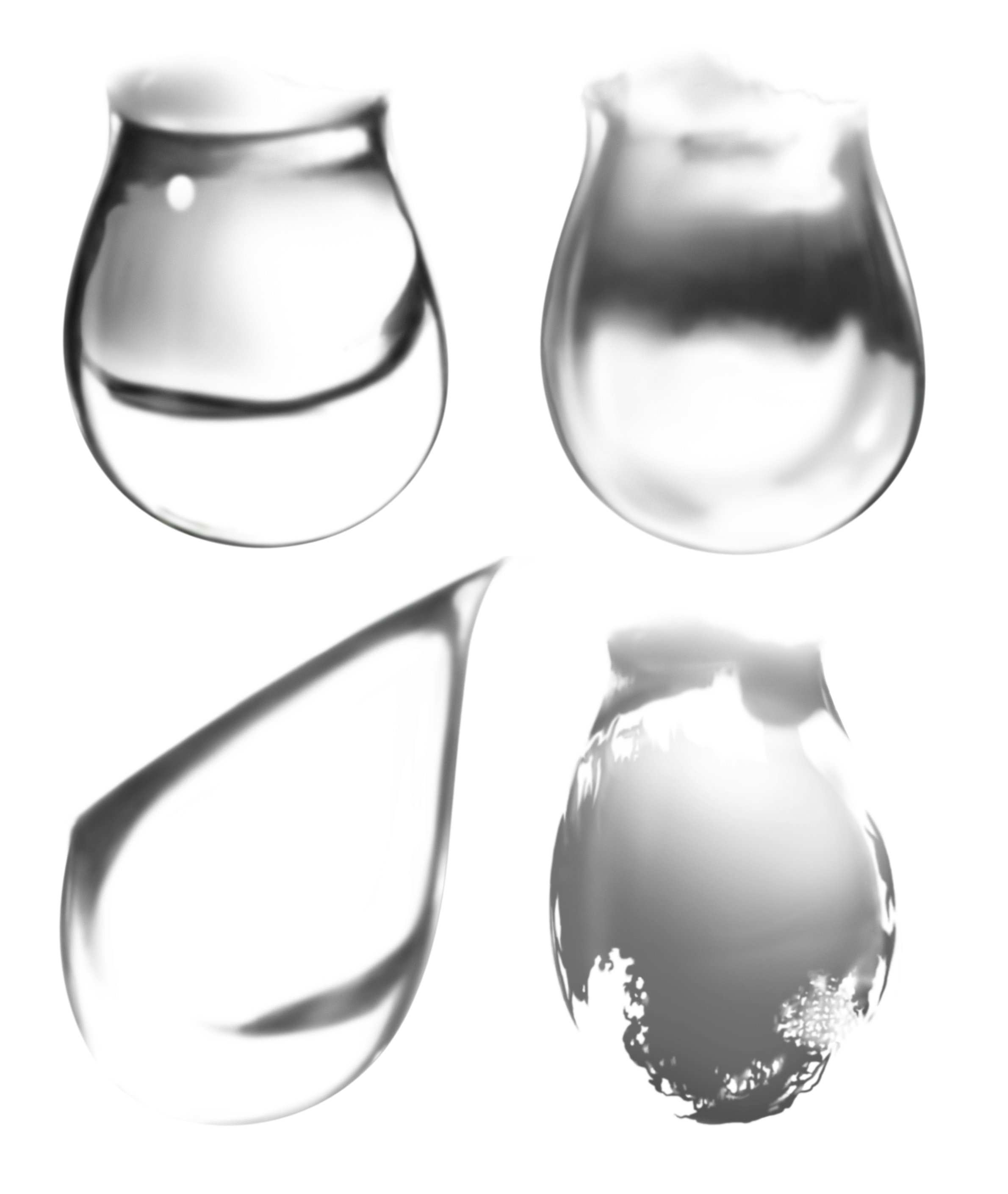 Realistic Water Bubbles (PNG Transparent)