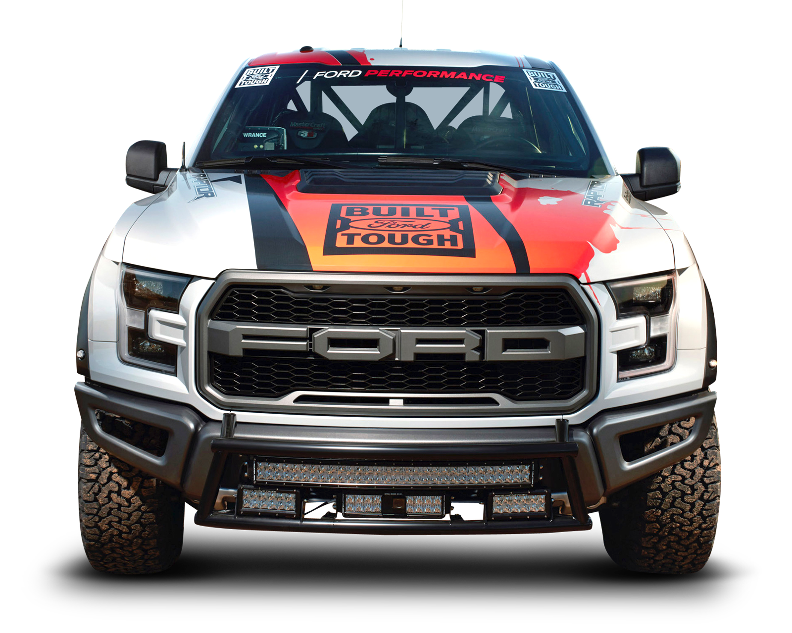 White Ford F 150 Raptor Car Front PNG Image